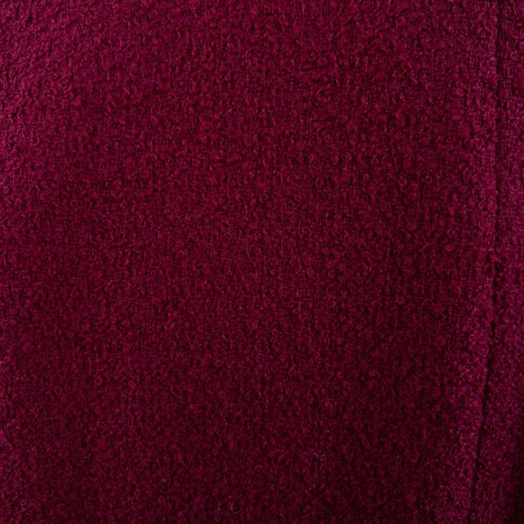 Vintage 80s Jacket S/M Petite Wool Boucle Coat Purple - Picture 3 of 11